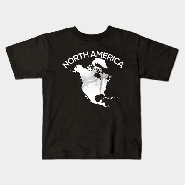 Norh America Kids T-Shirt by Sunil Belidon